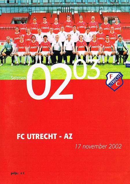 AZ Programma 17-nov-2002 Utrecht uit